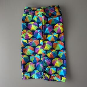 Vilebrequin Swim Trunks 2XL Multicolor Argyle Diamond Summer Lined Designer